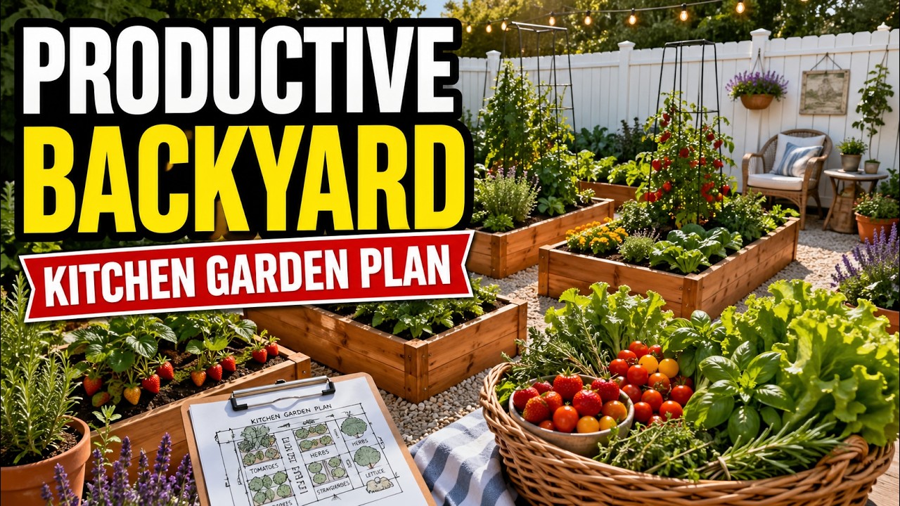 Kitchen Garden Plan for a Productive Backyard | Grow Fresh Food at Home ...