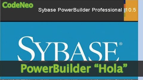 PowerBuilder : Hola Mundo!