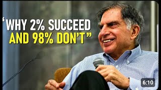 Ratan Tata Leaves The Audience SPEECHLESS | One of the Best Motivational Speeches Ever