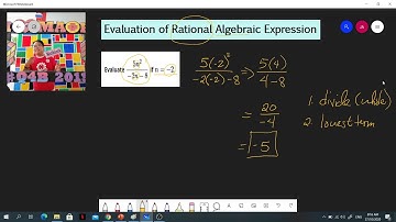 Evaluating Rational Algebraic Expression