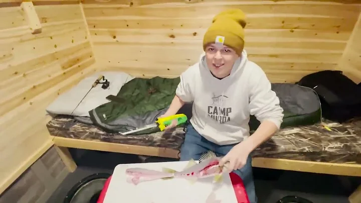 Ice Shack Camping in -40 degrees | Catch and Cook!