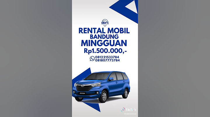 Rental Mobil Bandung AB Rent Car wa 081221533784