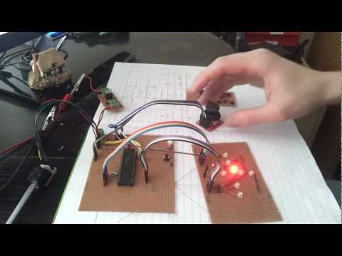 A PIC Microcontroller Being Controlled By An Analogue Joystick