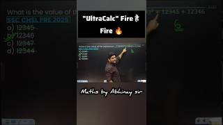UltraCalc tricks से होगा time save 🔥 Abhinay Sharma #shorts #ytshorts #ssc #ssccgl
