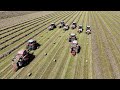 The crew and equipment behind a 240000 bale hay farm