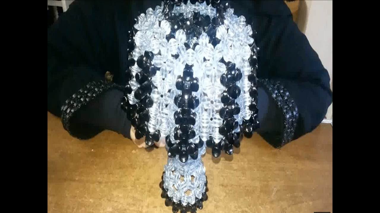 الجزء الثانى من اباجوره من الخرز  بخطوات سهله وبسيطة