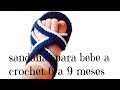 sandalias para bebe a crochet