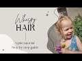 Hair tutorial for wispy hair. Updo. Easy hairstyle. Thin Hair Tutorial. Kids Hair.