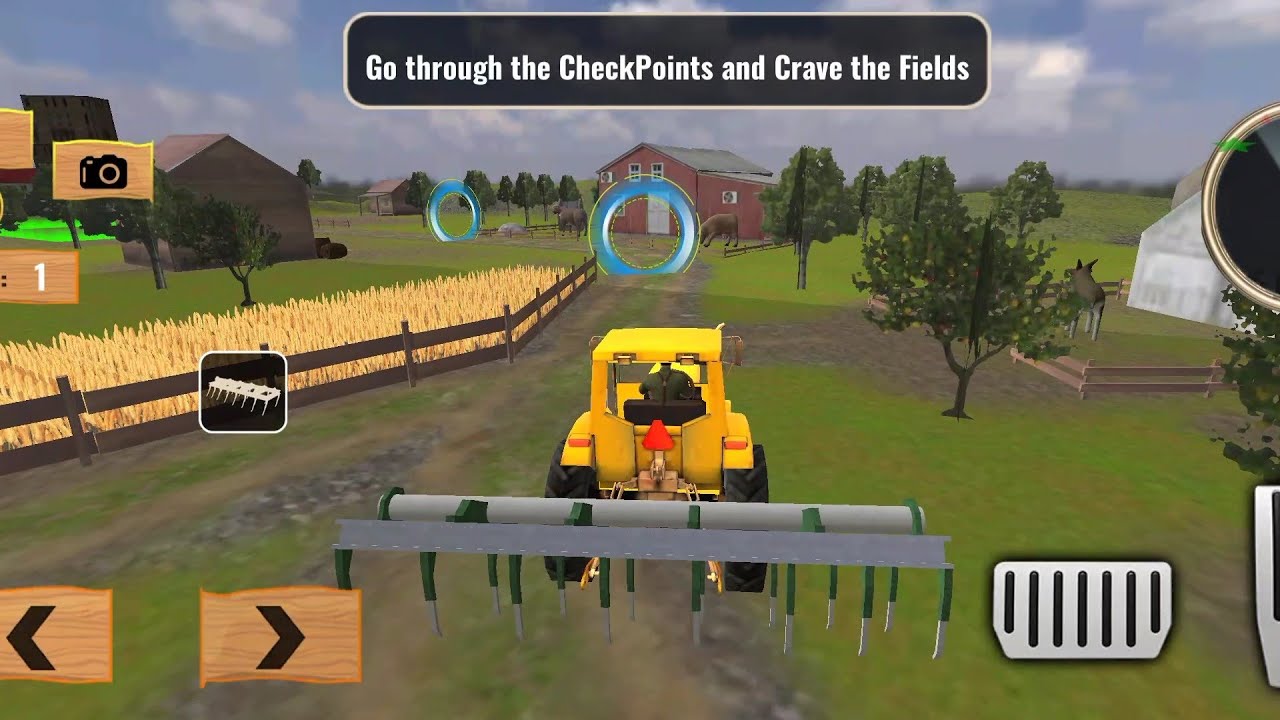 Modern Tractor Parking Game 3D Farming Simulator