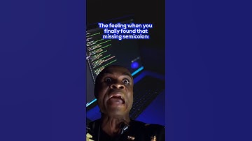 When you finally found the missing semicolon