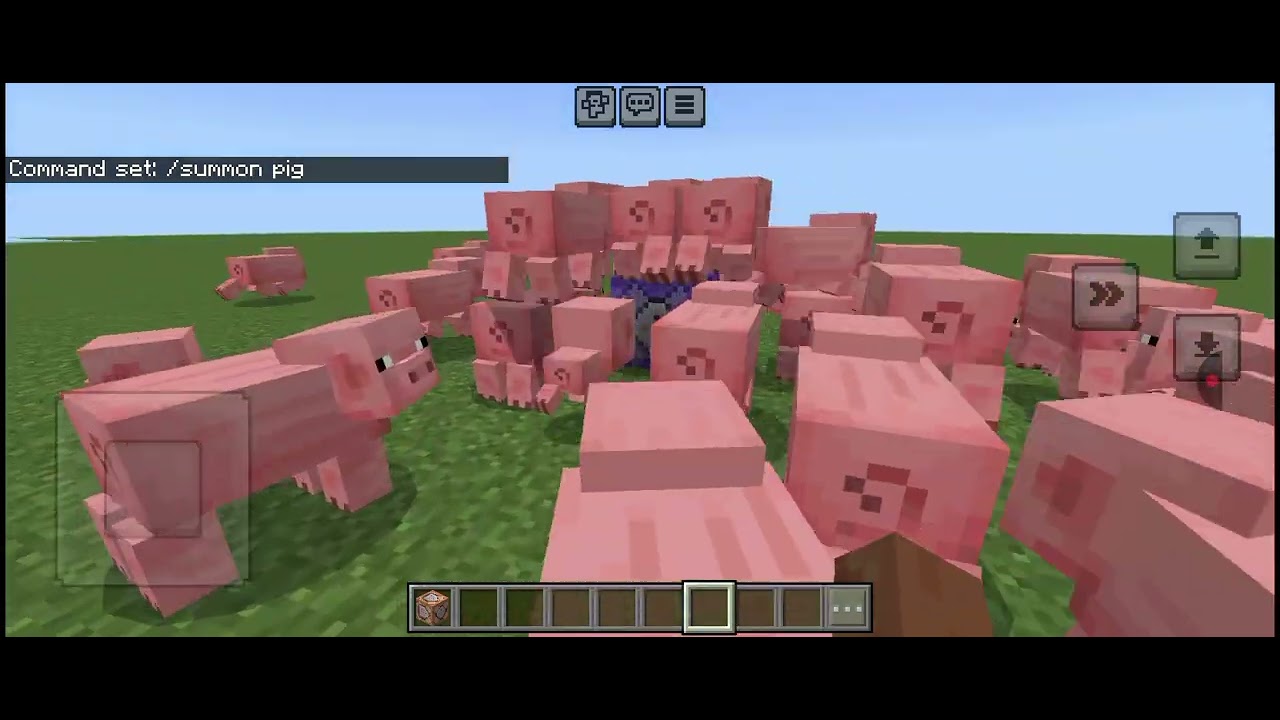 Minecraft Command Blocks Unlimited Pig - YouTube
