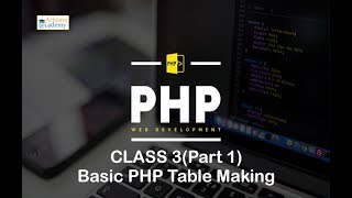 Step by step Basic PHP (Complete Project) Class 3 | Table Making