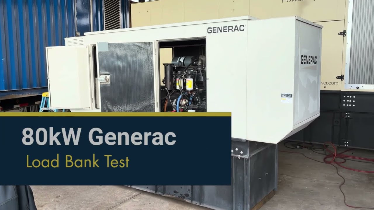 80kW Generac Diesel Generator LOAD BANK TEST | 3-Phase, 277/480V Unit 093128