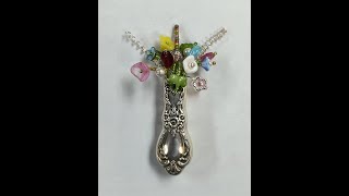 Flower Vase from a Vintage Knife Handle