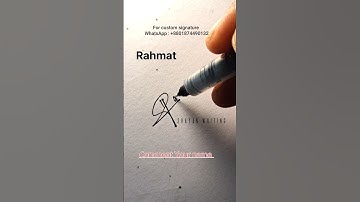Letter R Easy signature design | Rahmat | #shorts #customsign