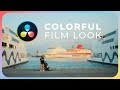 Get a colorful cinematic look in davinci resolve 185  color grading tutorial