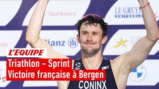 Triathlon - Dorian Coninx remporte pour une petite seconde l'étape de Coupe du monde de Bergen