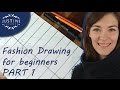 How to draw  | TUTORIAL | Fashion drawing for beginners #1 | Justine Leconte