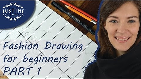 How to draw  | TUTORIAL | Fashion drawing for beginners #1 | Justine Leconte