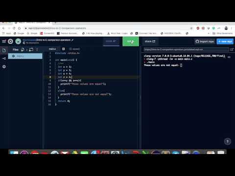 Introduction to C Programming: If, Else, and Comparison Operators