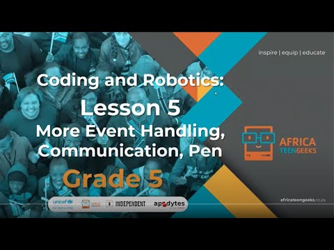 Grade 5 Coding | Lesson 20 | More Event Handling Communication - YouTube