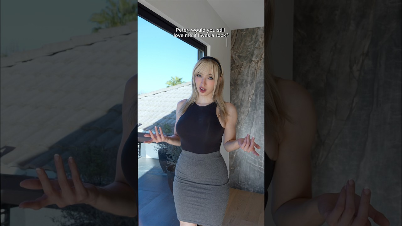 Would you still love me if I was a rock? #spiderman #gwenstacy #meme #skit #funny #thething