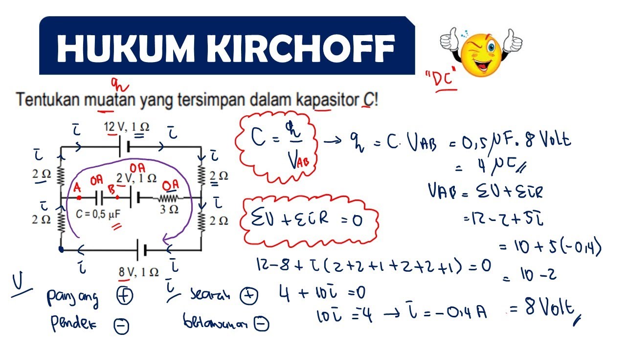 SOAL KAPASITOR HUKUM KIRCHOFF RANGKAIAN ARUS SEARAH FISIKA SMA # ...