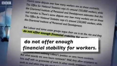 Zero hours contract for workers explained by economist   BBC News