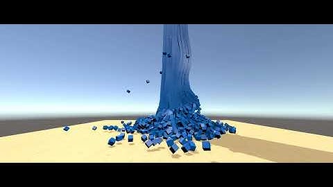 Building demolition experiment #6 (Unity + Physics)