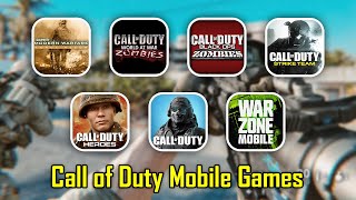 Gameplay Comparison of All Call of Duty Mobile Games || PK