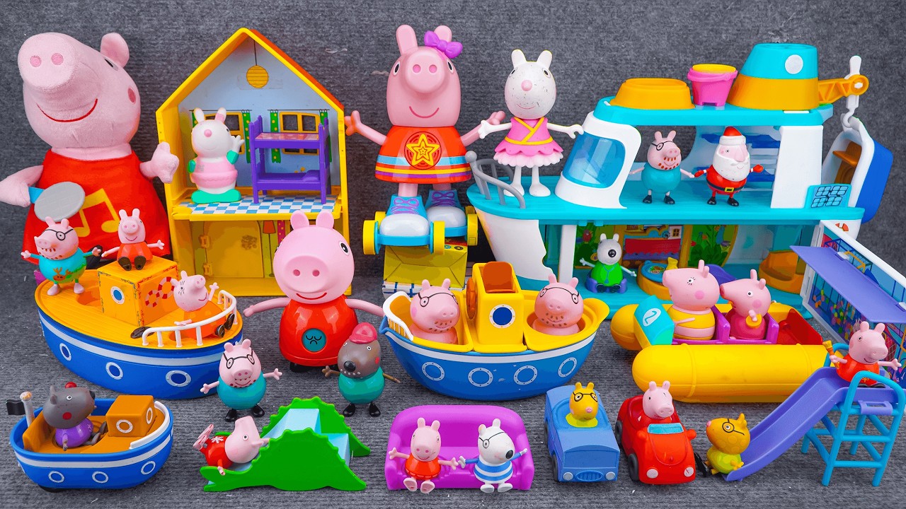Peppa Pig ASMR | 103 Minutes Satisfying with Unboxing Cute Peppa Pig Cruise Ship Playset