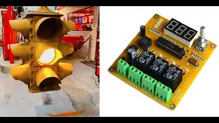 Traffic light controller runs by Battery , DC voltage 🚦🚦