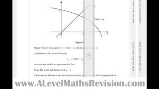 Information Edexcel A Level Maths, June 2018, Paper 1, Q4 (Iterative Methods) News