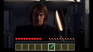Anakin & Obi Wan vs Count Dooku with Minecraft sounds