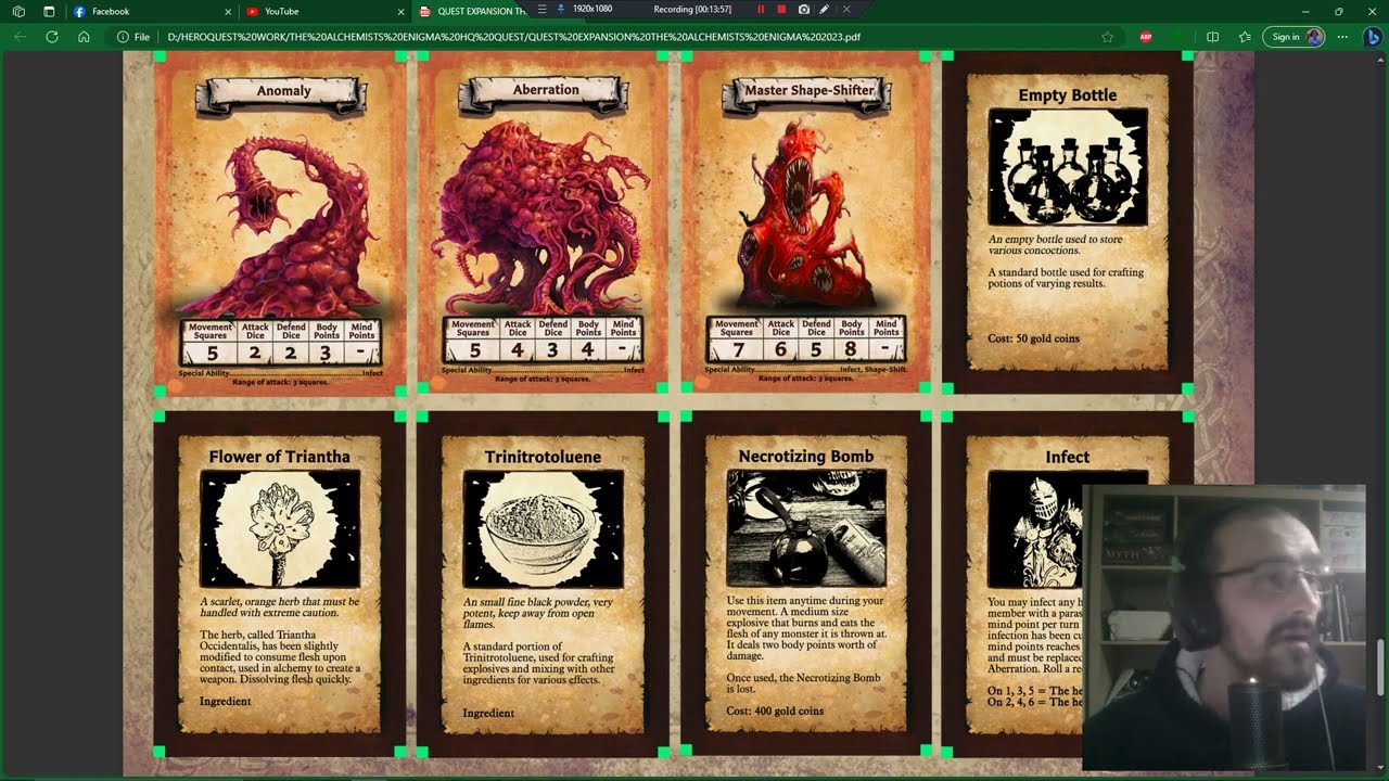 HeroQuest Blog Updates | My Questbooks | Custom Cards | Halloween Quest Draft | & More