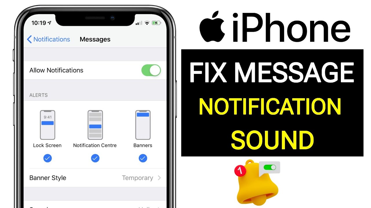 How to Fix Message Notification Sound Problem on iPhone [iOS 26] - YouTube