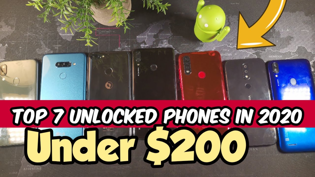 Top 7 Unlocked EntryLevel Budget phones Under 200! YouTube