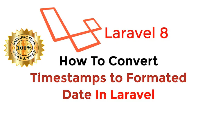 How To Convert Timestamps To Formatted Date In Laravel
