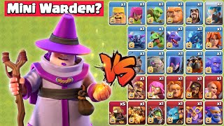 Apprentice Warden vs All Troops! - Clash of Clans