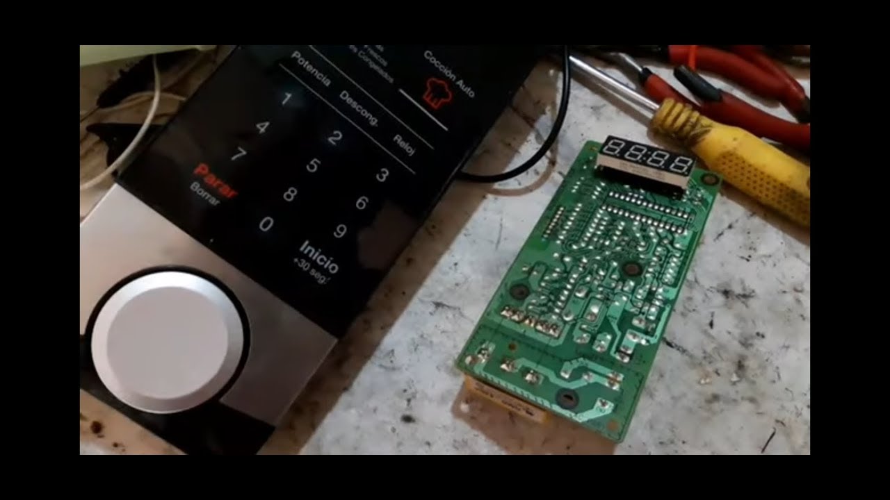 Microondas Daewoo, no prende, chequeo y reparacion de tarjeta. - YouTube