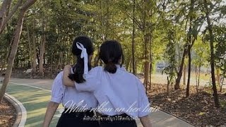 White ribbon on her hair | short film by 507