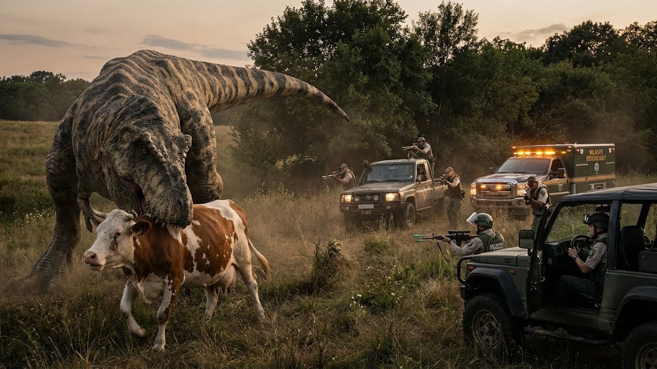 RESCUING an Injured Cow from a Dangerous ANCIENT ANIMAL ATTACK Just in Time!