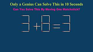 Only a Genius Can Solve This in 10 Seconds | Can You Solve It By Moving One MatchStick ? screenshot 4