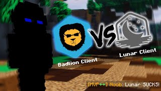 Lunar Client vs. Badlion Client (Hypixel Bedwars)