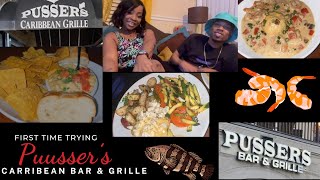 Trying PUSSERS Caribbean Bar Grille