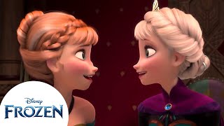 Anna y Elsa se reúnen en una fiesta | Frozen Resimi