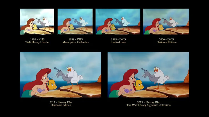The Little Mermaid - Scuttle | 30 Years of Video Editions Comparison
