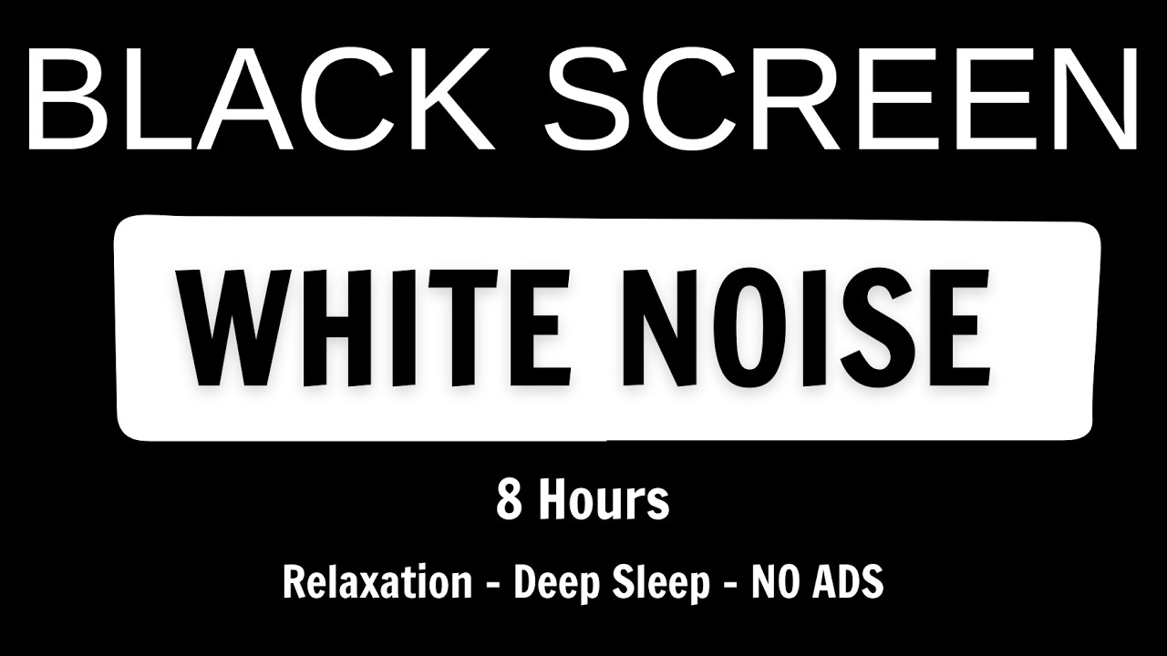 8 Hours White Noise Loop | Focus, Work, Sleep & Distraction Blocking
