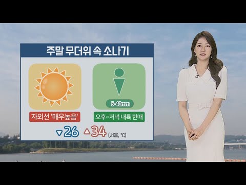 [날씨] 무더위 속 강한 소나기…주말 폭염 계속 / 연합뉴스TV (YonhapnewsTV)