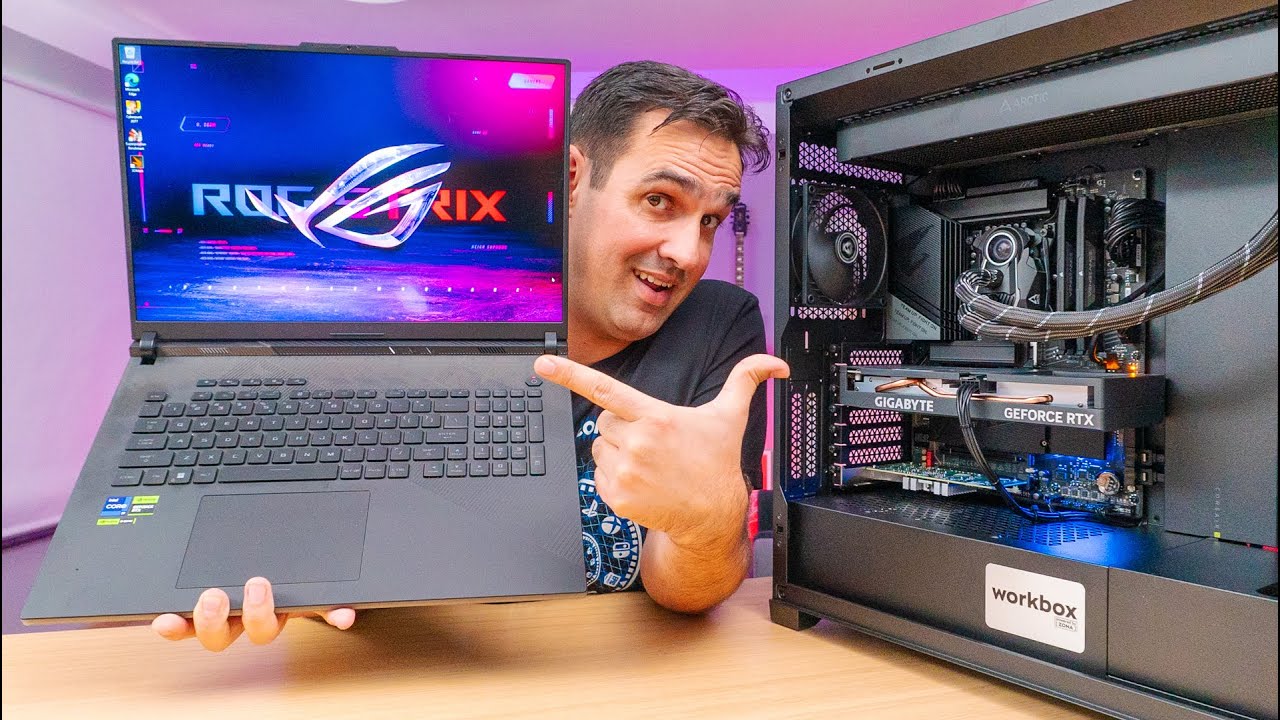 Cel mai PUTERNIC laptop de gaming vs Desktop PC! Cine câștigă?